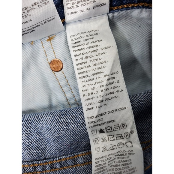 New Men Size 36x32 Levi's Premium 568 Loose Straight Linen+ Med Wash Jeans - Picture 7 of 12